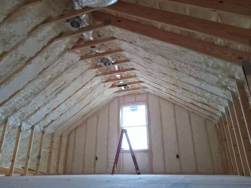 Spray foam roofing application for Crawl Space Insulation project in Bayou Cane